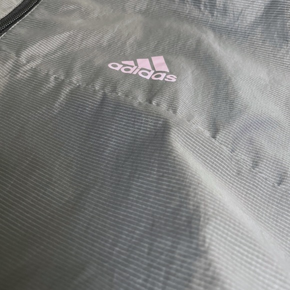 Adidas - Glam On Water Repellent Jacket - Gray - Size Large - Picture 6 of 8